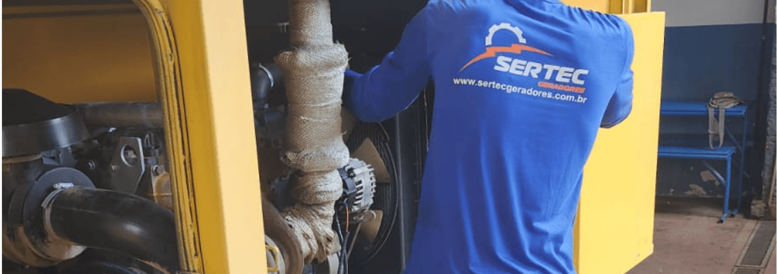 Manutenção de geradores a diesel com equipe especializada, suporte 24h e alta confiabilidade. Conte com a experiência da SERTEC.