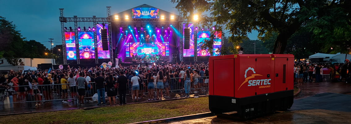 Aluguel de gerador para feiras e eventos com segurança, potência ideal e suporte técnico especializado para eventos de todos os portes.